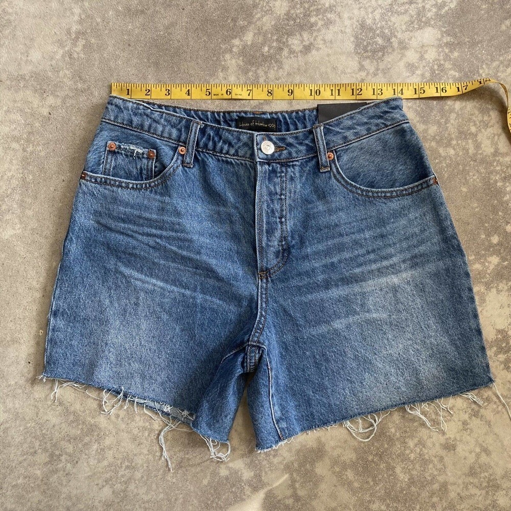 House of Harlow 1960 High Rise Mom Midi Jean Shorts Women Size 26 New‎